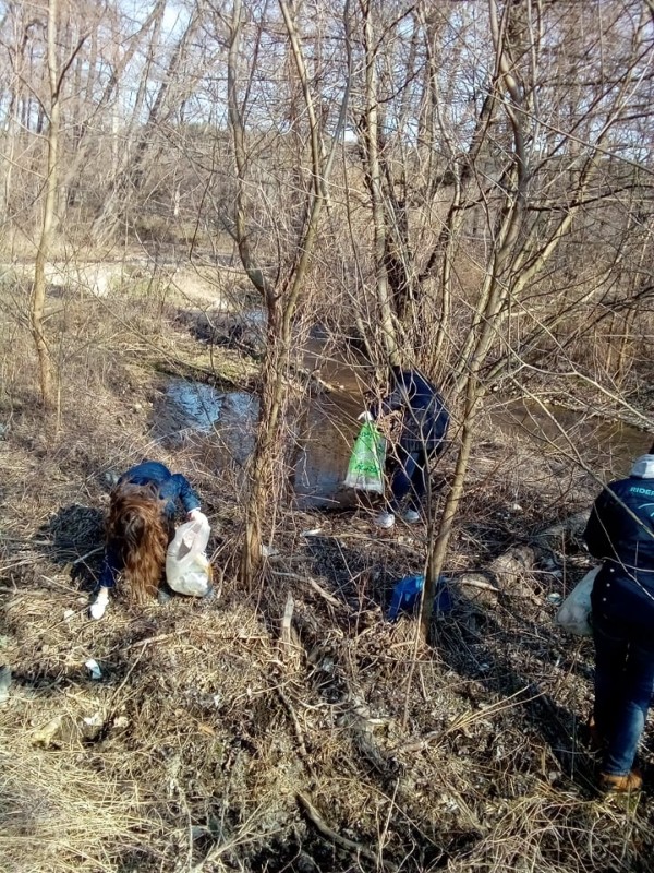 Ученици от ПХГ „Св. Св. Кирил и Методий” и приятели почистиха част от защитената местност „Гората на Боряна”