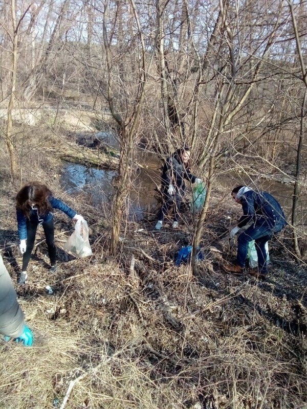 Ученици от ПХГ „Св. Св. Кирил и Методий” и приятели почистиха част от защитената местност „Гората на Боряна”