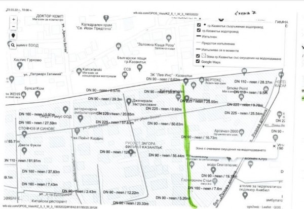 Временна организация на движението в ЖК “Кулата“ от утре за ремонта на ВиК в Казанлък