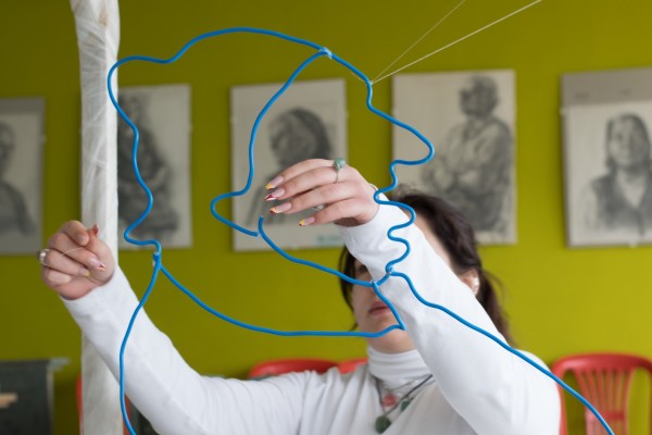 Арт инсталация “Нашенците“ наредиха ученици от Художествената гимназия 