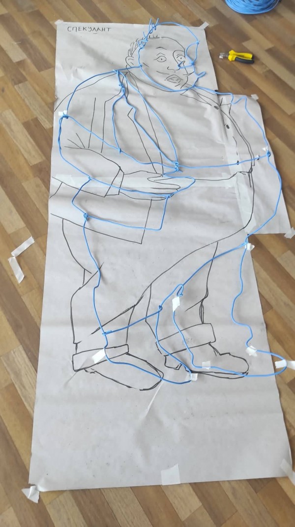 Арт инсталация “Нашенците“ наредиха ученици от Художествената гимназия 