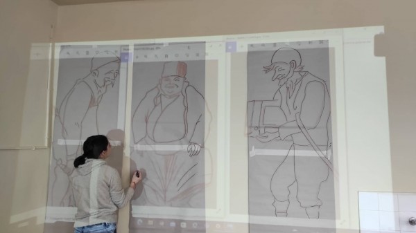 Арт инсталация “Нашенците“ наредиха ученици от Художествената гимназия 