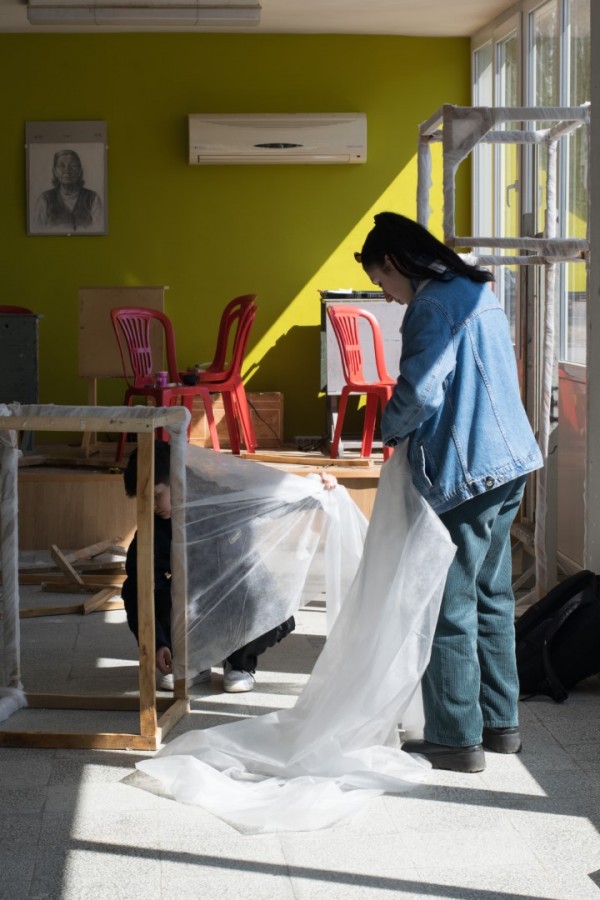 Арт инсталация “Нашенците“ наредиха ученици от Художествената гимназия 