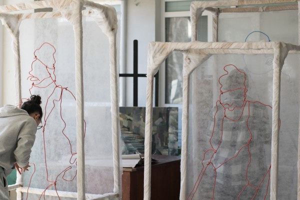 Арт инсталация “Нашенците“ наредиха ученици от Художествената гимназия 