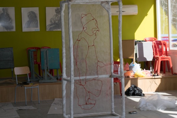 Арт инсталация “Нашенците“ наредиха ученици от Художествената гимназия 