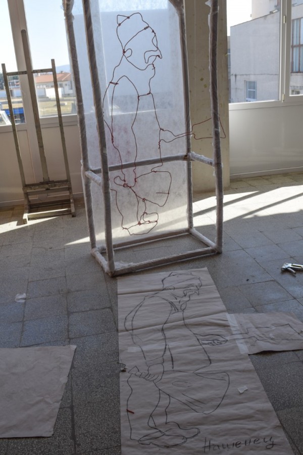 Арт инсталация “Нашенците“ наредиха ученици от Художествената гимназия 