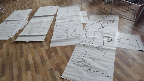 Арт инсталация “Нашенците“ наредиха ученици от Художествената гимназия 