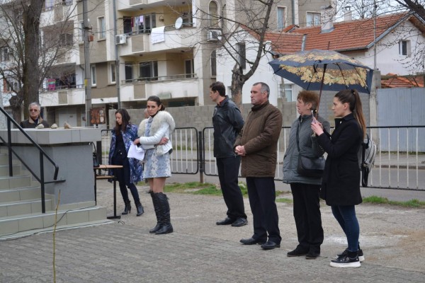 Кирковци посадиха копринено дърво пред училището си