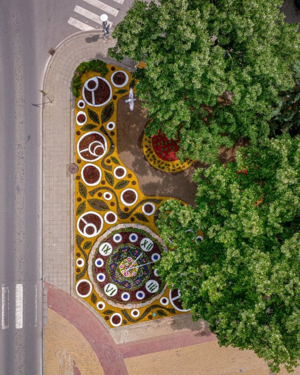 Над 7 200 растения красят новият цветен часовник, а дизайна му е дело на Лора Гидимаркова