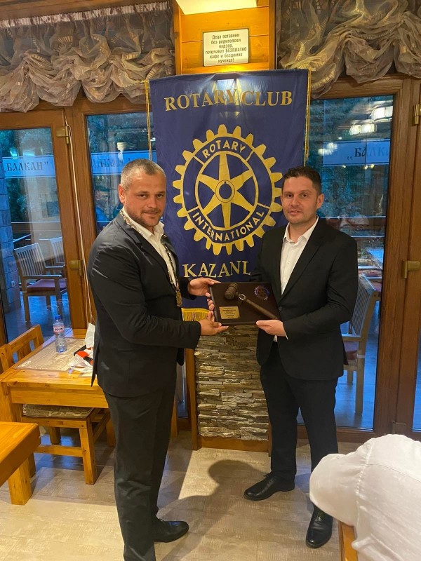 Атанас Демиров е новият президент на Ротари клуб Казанлък