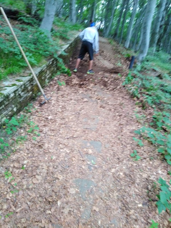 Екипът на хотел Еделвайс почисти забравената от десетки години пътека до паметника Бузлуджа