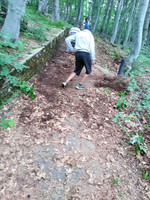 Екипът на хотел Еделвайс почисти забравената от десетки години пътека до паметника Бузлуджа