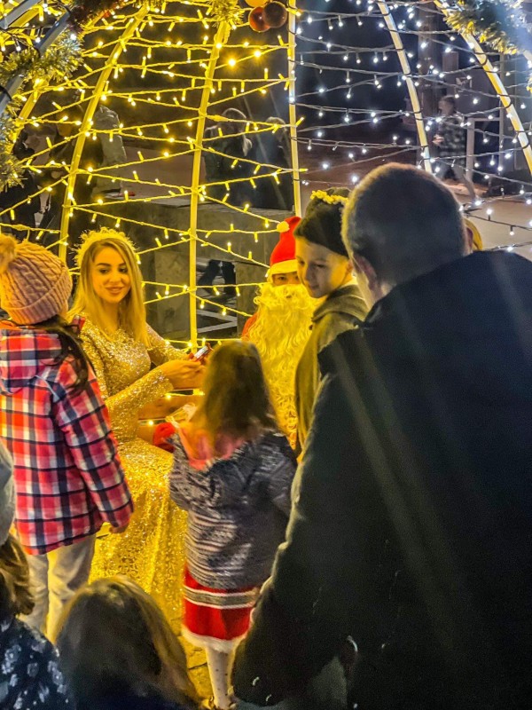 Кметът на с. Копринка лично изработи част от коледната украса в селото