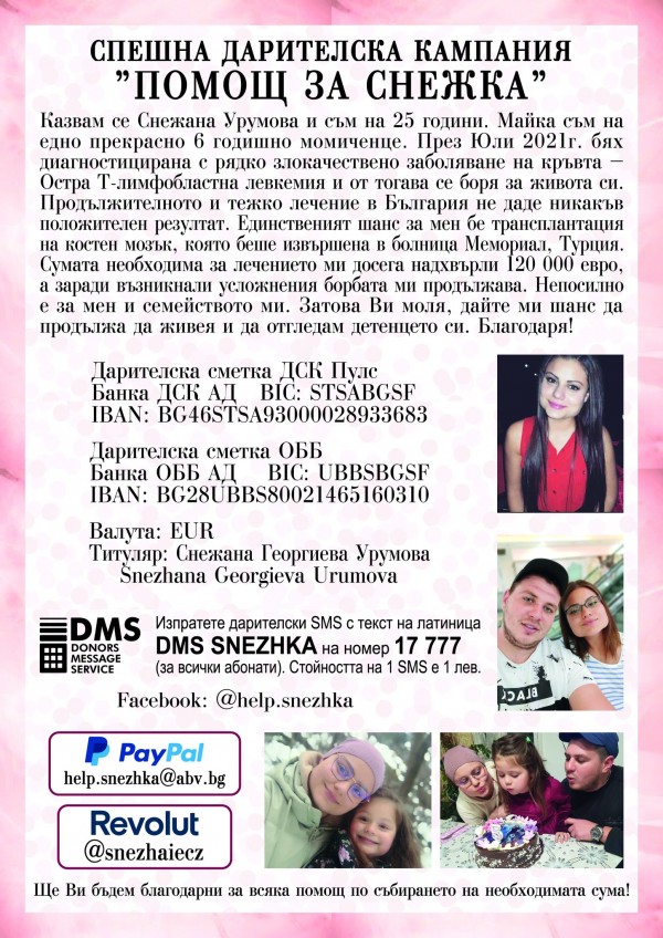 Музиканти ще свирят благотворително на площада днес в помощ на Снежи