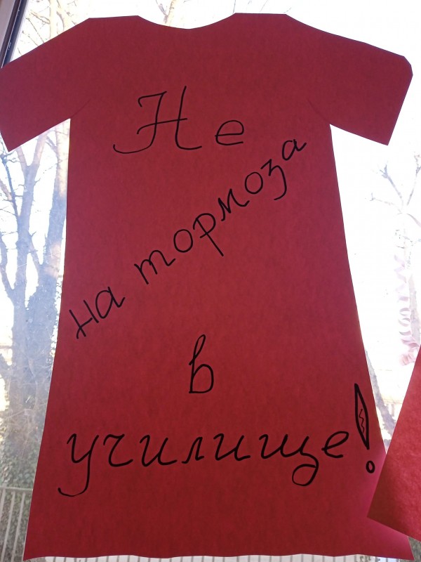 В ПГЛПТ облякоха розови фланелки и казаха НЕ на тормоза в училище