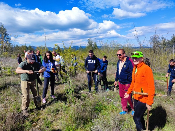 За втора година ендуро клуб “Севтополис“ залесява хиляди фиданки, за да възстанови опожарена гора
