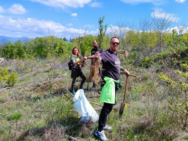 За втора година ендуро клуб “Севтополис“ залесява хиляди фиданки, за да възстанови опожарена гора