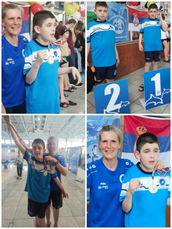 Турнирът по адаптирано плуване донесе 7 медала на казанлъшките плувци