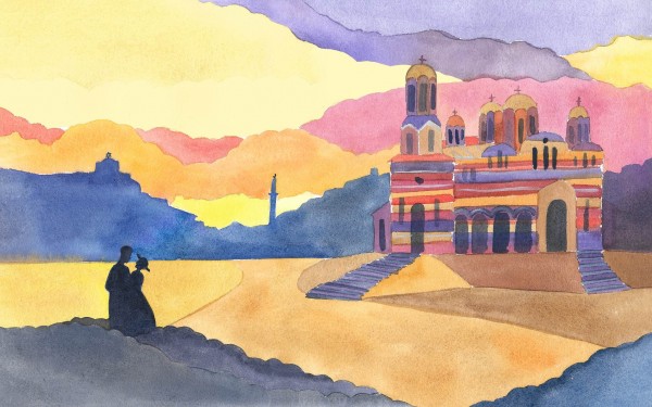 Ученици изрисуваха голяма стена, която ще допълва новия музей “Ахинора“