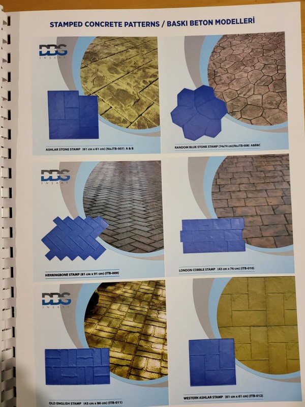 Щампован бетон за всеки дом! Избор от над 50 модела щампи и огромно разнообразие от цветове и текстури