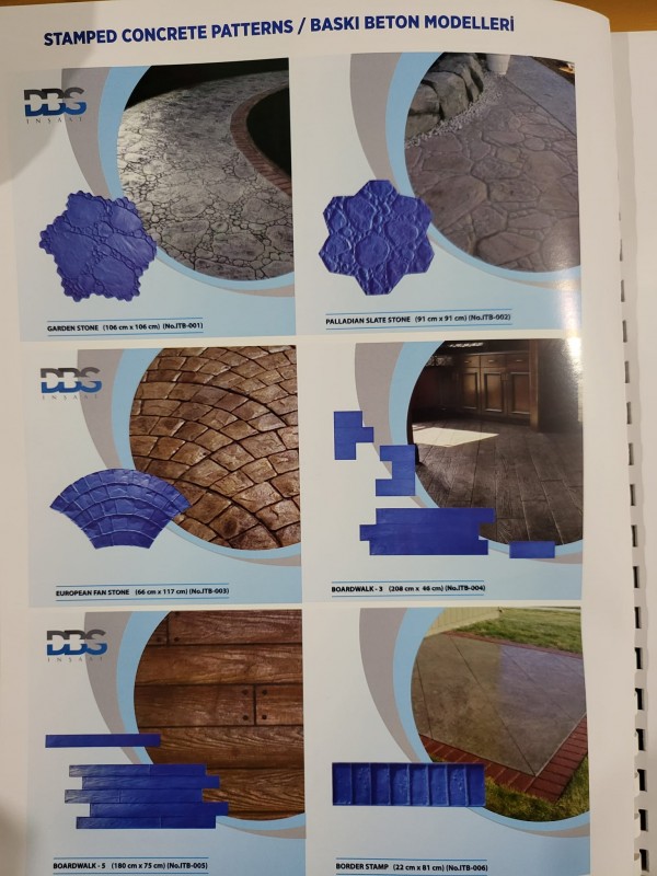 Щампован бетон за всеки дом! Избор от над 50 модела щампи и огромно разнообразие от цветове и текстури