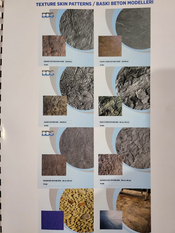 Щампован бетон за всеки дом! Избор от над 50 модела щампи и огромно разнообразие от цветове и текстури