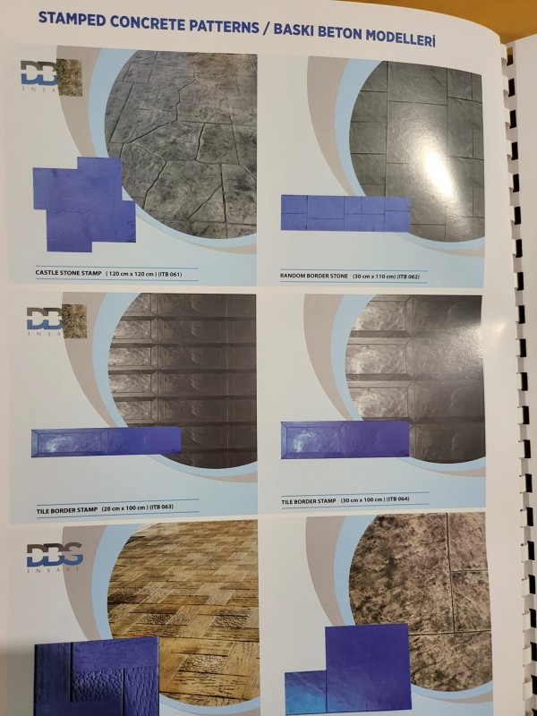 Щампован бетон за всеки дом! Избор от над 50 модела щампи и огромно разнообразие от цветове и текстури