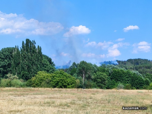Пожар избухна в местността “Гледката“ на “Тюлбето“ / Обновена 