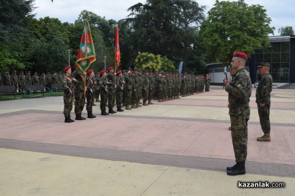 С тържествен ритуал в парк “Розариум“ бе посрещнат българския военен контингент, участвал в операция на ЕС в Босна и Херцеговина