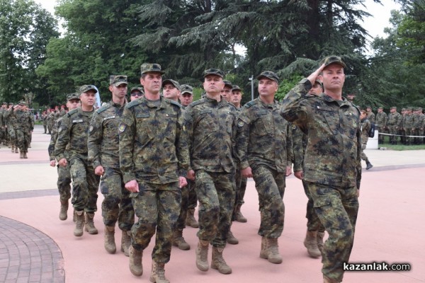 С тържествен ритуал в парк “Розариум“ бе посрещнат българския военен контингент, участвал в операция на ЕС в Босна и Херцеговина