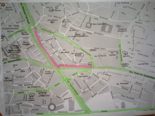 Промени в движението в Казанлък от днес: по бул. “Батенберг“, „Никола Петков“ и ул .„Македония“