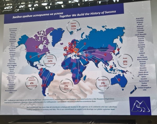 Поздравления от Община Казанлък за 60-години „М+С Хидравлик”АД