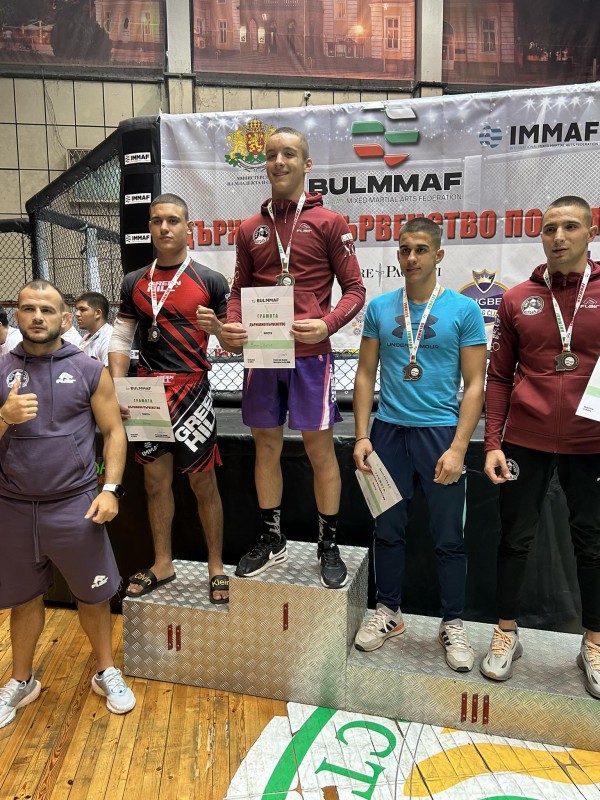 Две шампионски титли и общо 4 медала от Държавното първенство по ММА за състезателите на СНЦ „СК Аргус ММА“