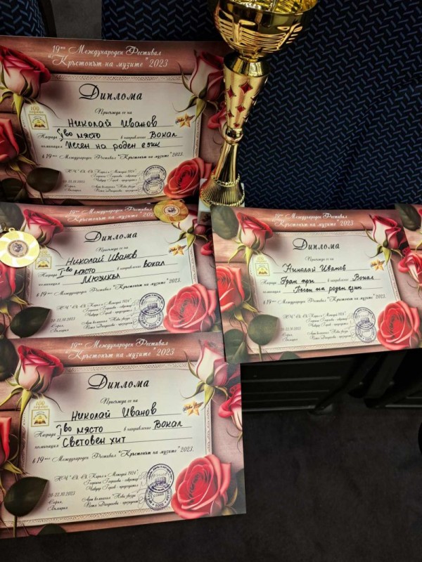 Певците от школа ,,Орфей“ се представиха блестящо на Международен конкурс