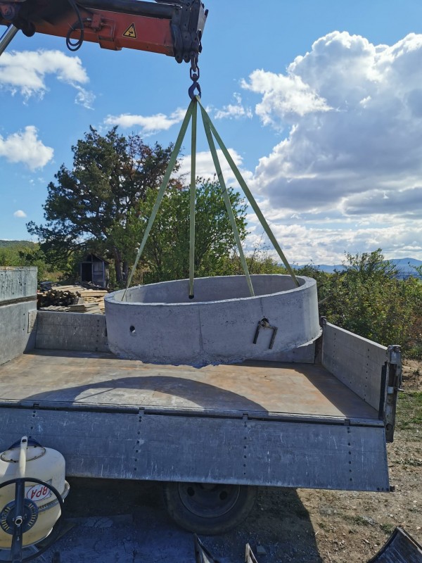 Изработка, доставка и монтаж на бетонни пръстени за ями от фирма „Палова 2019“ ЕООД 