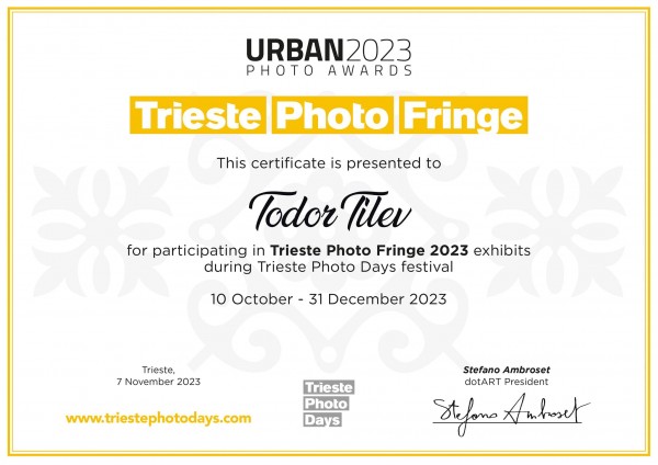 Тодор Тилев представи България в международен фотографски фестивал в Италия 