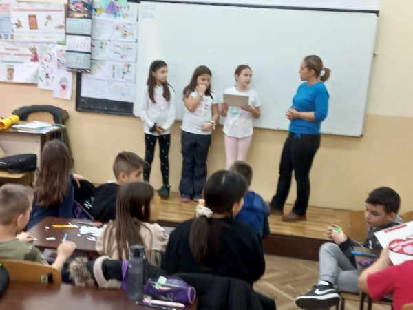 Ученици от ОУ “Н. Вапцаров“ се включиха в кампанията против насилието над деца