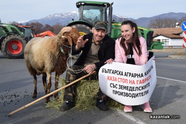 Протест на земеделски производители и животновъди от областта затвори Подбалканския път край село Дунавци 