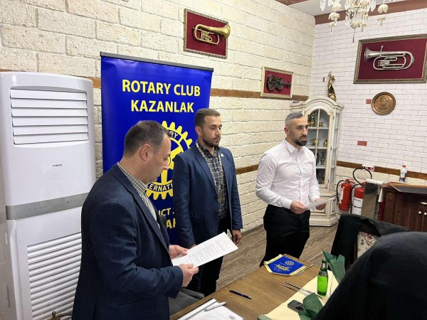 Мариан Василев е новият член на Ротари клуб Казанлък