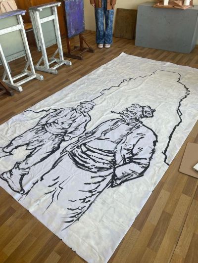 Светлинна арт инсталация поставиха казанлъшките художници да краси града през Чудомировите празници