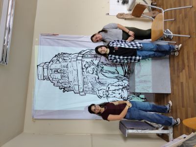 Светлинна арт инсталация поставиха казанлъшките художници да краси града през Чудомировите празници