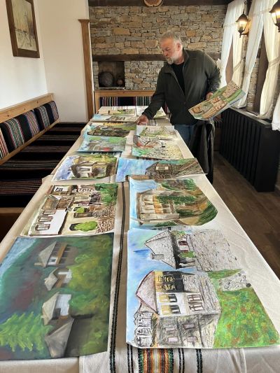 17 млади художници твориха на пленер в с. Лещен