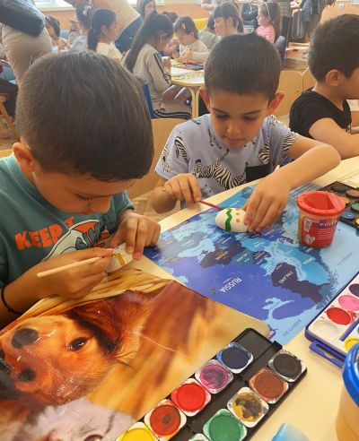 Великденска работилничка в ОУ „Чудомир“