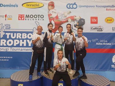 Таекуондистите от двата казанлъшки клуба с множество медали от турнира “Турбо Трофи“