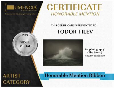 3 златни, 4 сребърни и 1 бронзов медал завоюваха фотографиите на Тодор Тилев в международен конкурс 