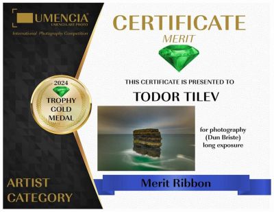 3 златни, 4 сребърни и 1 бронзов медал завоюваха фотографиите на Тодор Тилев в международен конкурс 