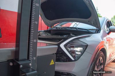 Ново!!! РЕГУЛИРАНЕ на фарове с лазерен уред на  всички видове превозни средства в автосервиз Мончев-90- Киа Казанлък