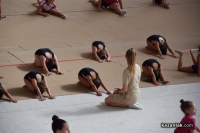Диамантените момичета гостуваха на казанлъшките гимнастички
