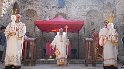 Митрополит Киприан възглави Божествената св. Литургия в Потопената църква край Жребчево