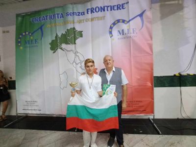 Успешно представяне на Ники Николаев от школа „Орфей“ на международен конкурс в Италия